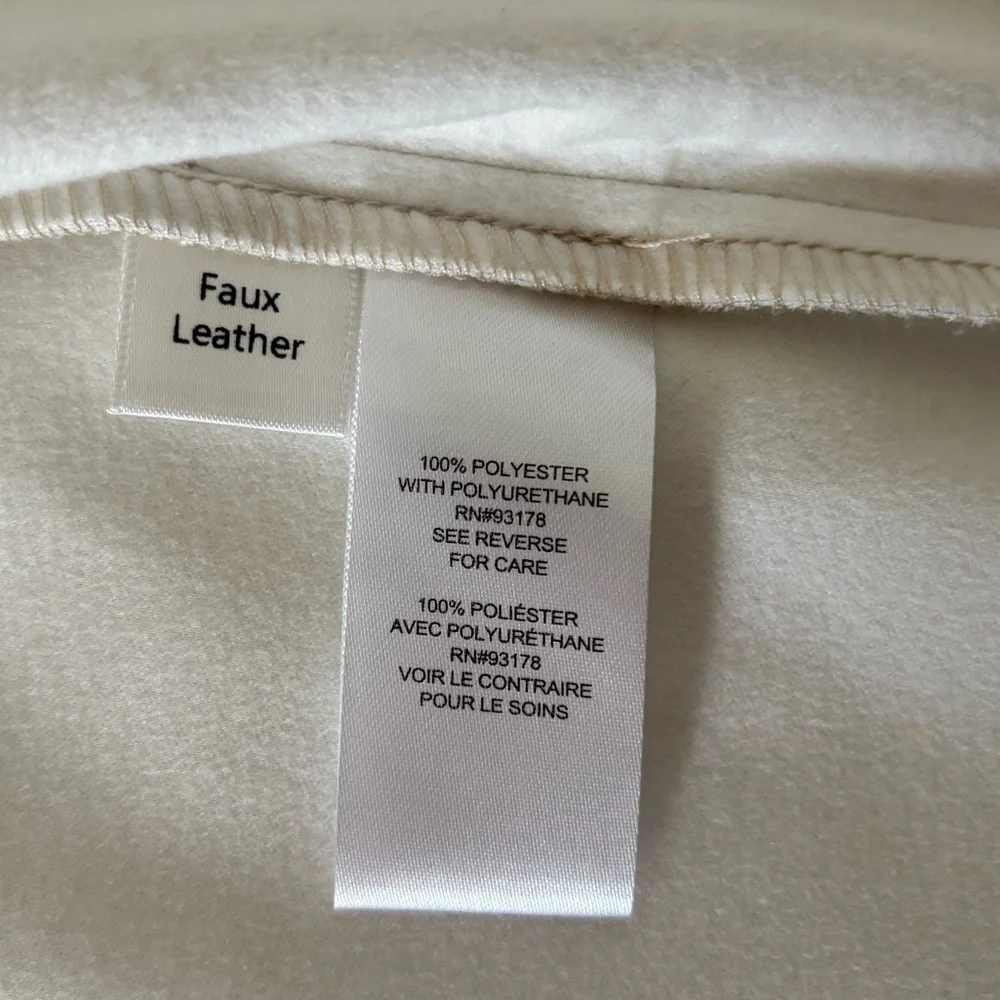Tahari Button Down Faux Leather Jacket - Picture 5 of 10